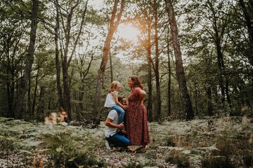 séance grossesse en foret