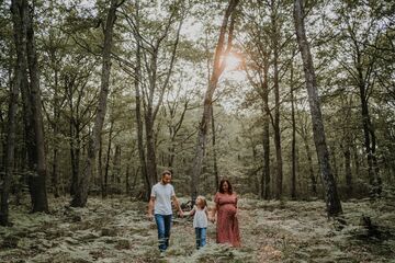 séance grossesse en foret